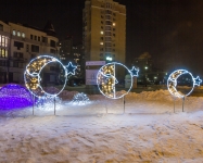 Иллюминация городского парка, Киев