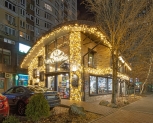 Ілюмінація ресторану Lviv Croissants, Осокорки Київ