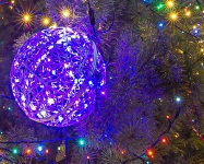 Куля FIBERGLASS декоративна 45см (Фіберглас сфера) LED