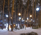 Куля FIBERGLASS декоративна 60см (Фіберглас сфера) LED Куля FIBERGLASS декоративна 60см (Фіберглас сфера) LED