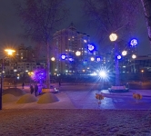 Новорічне оформлення парку, Київ