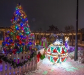 Конструкции для новогодней иллюминации парка, Киев