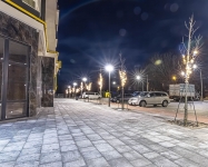 Праздничное оформление территории жилого комплекса Синергия Сити, Ирпень