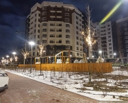 Праздничное оформление территории жилого комплекса Синергия Сити, Ирпень