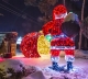 Новогоднее оформление 3D-фигурами ресторана FRANCO, Киев 2026
