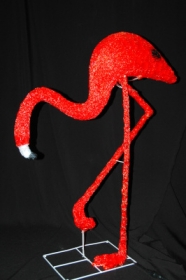 Световая акриловая фигура 3D «Фламинго красный» 95 см