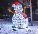 Снеговик на лыжах, 400см Снеговик на лыжах, 400см