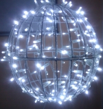 3D LED Ball шар 40 см белый, метал