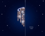 Световая конструкция Christmas waterfall