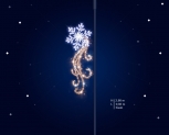 Световая конструкция Christmas snowflake