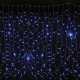 Гирлянда DELUX Curtain Digital 2x2 LED с встроенным контроллером синяя, кабель - прозрачный