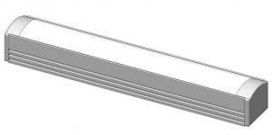 Профиль для светодиодной ленты PF-6 с рассеивателем