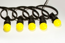 Гирлянда BRIGHTLED BELT LIGHT 100м (Белт лайт) - 250 ламп Е27, кабель - чёрный