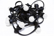 Гірлянда BRIGHTLED BELT LIGHT Е27, крок ламп - 100см, кабель - чорний