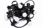 Гирлянда BRIGHTLED BELT LIGHT Е27, шаг ламп - 40см, кабель - чёрный
