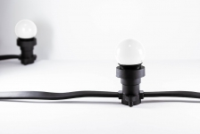 Гірлянда BRIGHTLED BELT LIGHT Е27, крок ламп - 40см, кабель - чорний