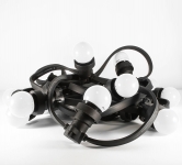 Гірлянда BRIGHTLED BELT LIGHT Е27, крок ламп - 40см, кабель - чорний