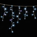Гірлянда Flash DELUX ICICLE 2x0,9м (Мерехтливий Сталактит) 126LED 40flash біла