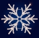 Гирлянда Мотив Snowflack Quartz, тепло-белая 100*100см