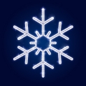 Гирлянда Мотив Snowflack, белая 60*60см