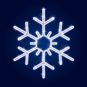 Гирлянда Мотив Snowflack, белая 60*60см