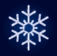 Гірлянда Мотив Snowflack, біла 60 * 60см