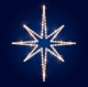 Гирлянда Мотив Polaris, тепло-белая 70*60см