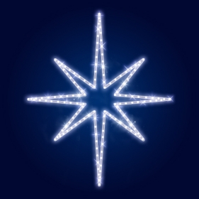 Гірлянда Мотив Polaris, біла 70*60см