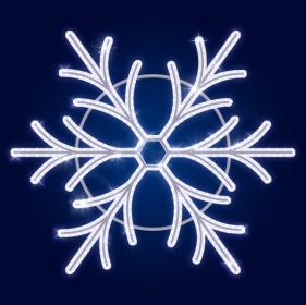 Гирлянда Мотив Snowflack Quartz , белая 100*100см