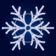 Гирлянда Мотив Snowflack Quartz , белая 100*100см
