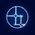 Гірлянда мотив Зірки у колі "SIRIUS", білий, 100*100см