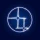 Гирлянда мотив Звезды в кольце "SIRIUS", белый, 100*100 см.