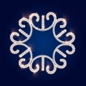 Гірлянда Мотив Snowflack Myrrhis, тепло-біла 60*60см