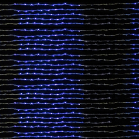 Гірлянда Waterfall 3м 10 сегментів (Водоспад) 640 LED синя, кабель - прозорий