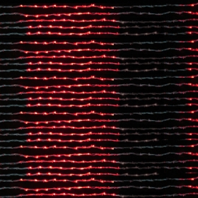 Гірлянда Waterfall 3м 5 сегментів (Водоспад) 320 LED червона, кабель - прозорий