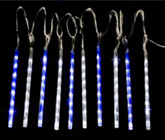 Гірлянда DELUX SNOWFALL SET 22см (падаючий сніг) 10х8 LED білий + синій
