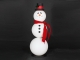 Снеговик объемный пластиковый 90 см с шарфом и шляпой